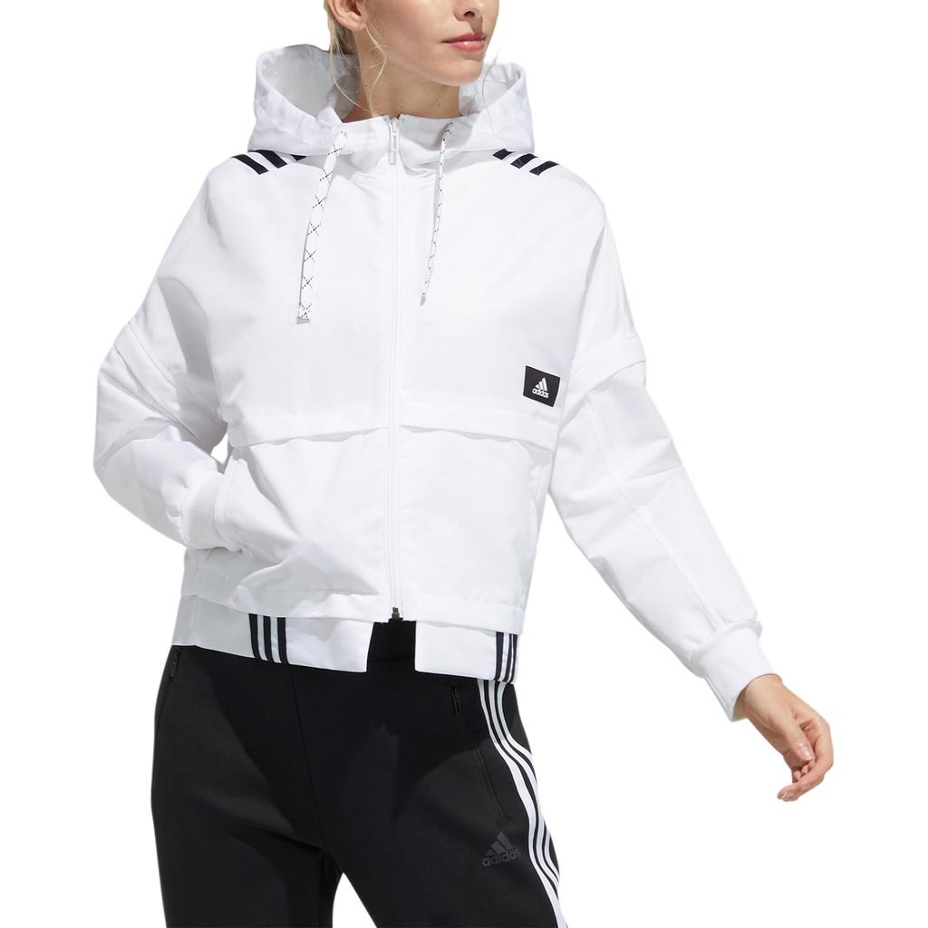 adidas Street Jacke mit abnehmbaren Ärmeln und Kapuze Damenjacken Weiß GT4403