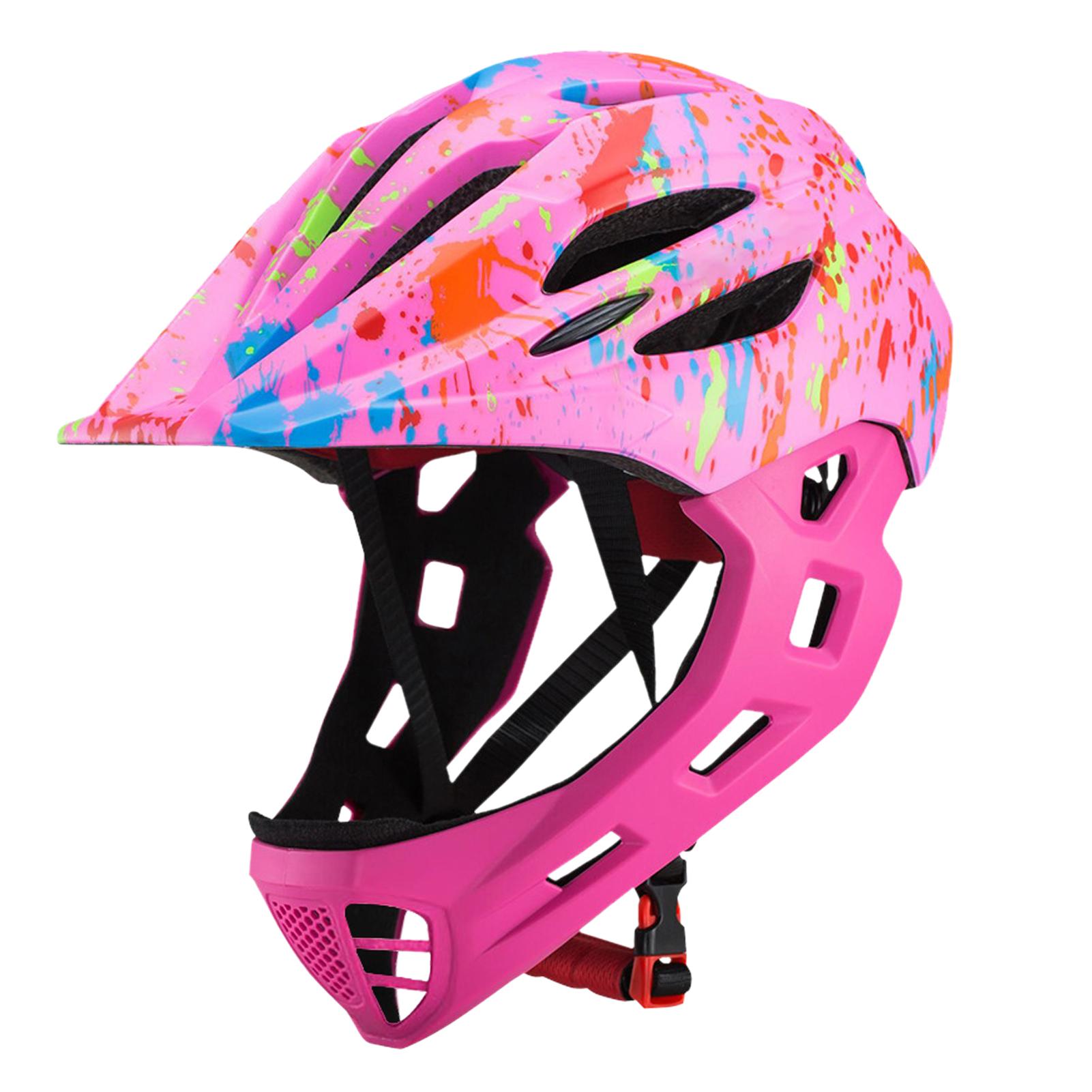 

Регулируемые Дышащие Детские Велосипедные Шлемы для Малышей Легкие Велосипедные Шлемы Full Face со Светодиодной Подсветкой Pink Raven M52-56cm