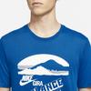 Nike Gyakusou Collaboration Letter Print Crew Neck Sports Short Sleeve T-Shirt Men Tops Team-Blue CU8260-477