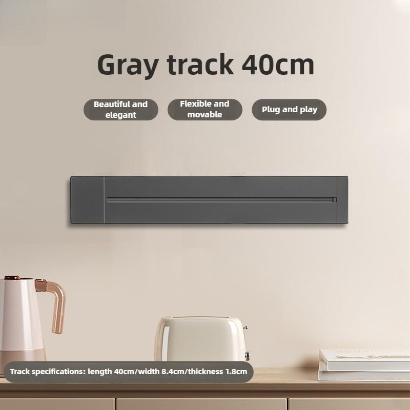 Multi-way Plug Movable Track Power Socket Adapter Wall Power Sliding Rail Socket Home Kitchen Appliances