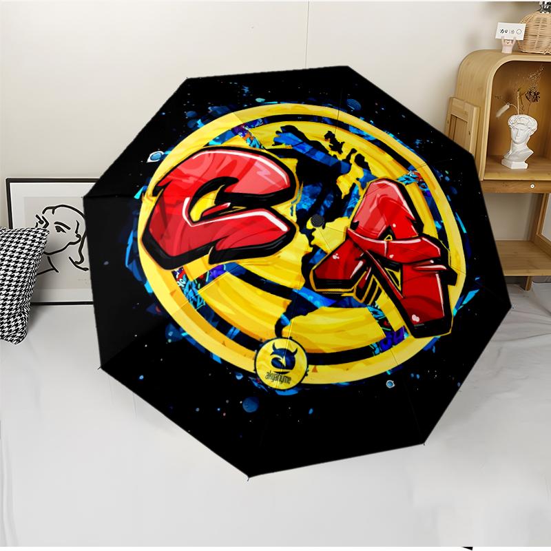 Club América Fashionable Automatic Opening/Closing Folding Umbrella. Portable and Foldable, Ideal for Gift, Travel, and Daily Use.