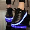 Fashion Comemore 2025 Adult Unisex Womens Mens Kid Luminous Sneakers Glowing USB Charge Boys LED Colorful Light-up Shoes Girls Footwear