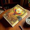 Custom Phoenix Leather Journal | Fire Witch Diary |  Spell Book | Rebirth Gift for Her & Him | Handmade Grimoire