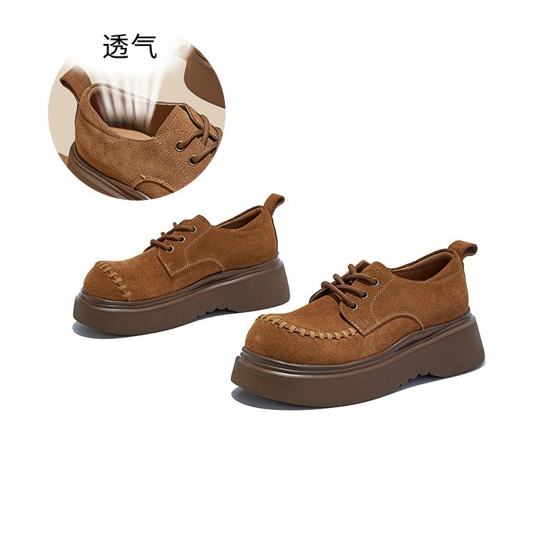 Foam Sole Leather Fashion Single Shoes 2025 Autumn New Women's Shoes Design Sense Niche Casual Commuting White Shoes Women