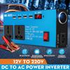 Car Solar Inverter DC 12V 24V To AC 220V 500W Power Inverter Voltage Transformer Converter 4 USB LED Display for Car Home