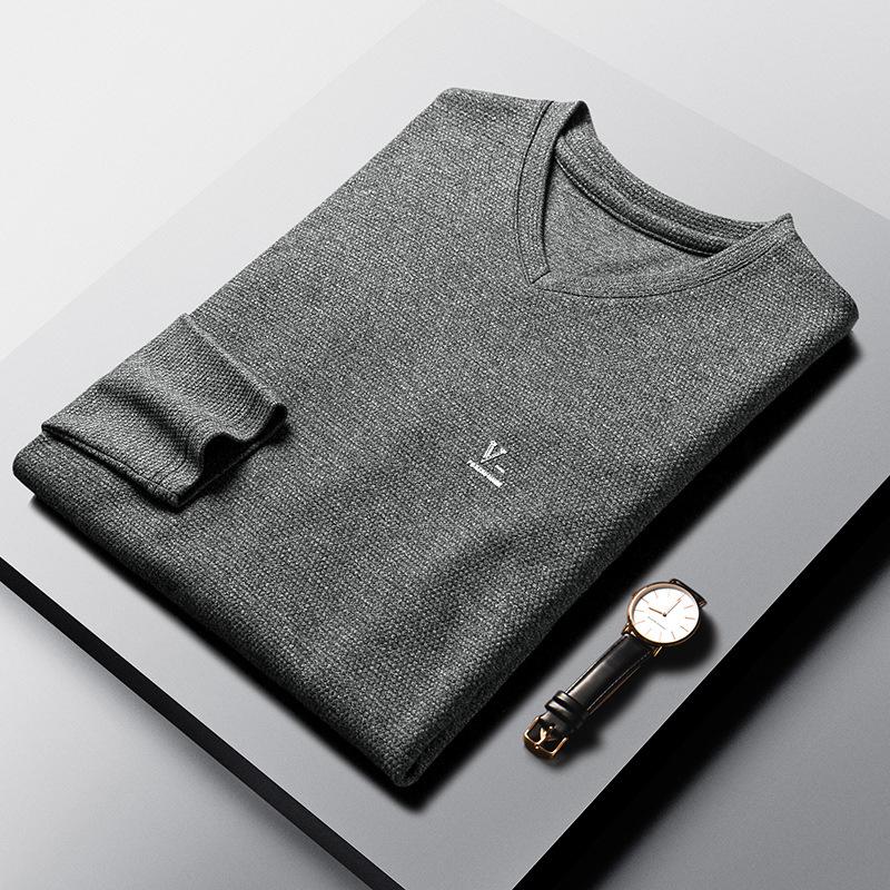 

Men s T-shirt Round Neck Long Sleeve Autumn New Young Men T-shirt Long Sleeve Cotton T-shirt Bottoming Top Men s Clothing 4XL