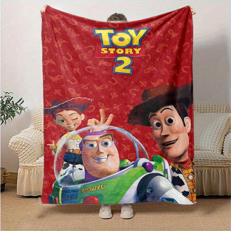 

Toy story Cartoon Flannel Blanket - Ultra-Soft, Cozy, and Comfortable for Sofa, Bedroom, Camping, and Travel - Four-Season Versatility, Vibr 130x150cm