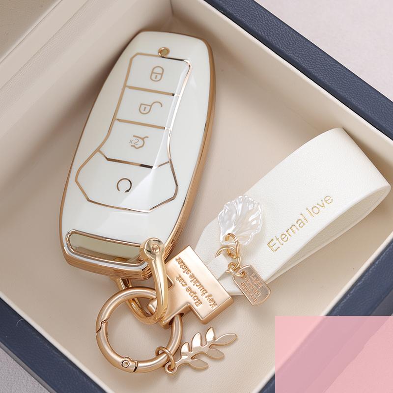 TPU Car Key Case Cover For BYD Han Ev Tang Dm/Qin PLUS/Song Pro/MAX/Yuan Dolphin E2 Protector Auto Key Car Accessories