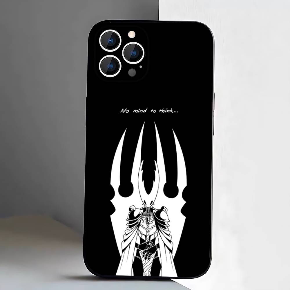 Hot H-Hollow K-Knight Game Phone Case For iPhone 17,16,15,14,13,12,Pro,Max,Plus,E,SE4,Air,Mini Black Soft Box