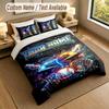 Fantasy Magic Theme Personalized 3Pcs Bedding Set Custom Text & Name 1 Sheet 2 Pillowcases Household Bedding 1pc