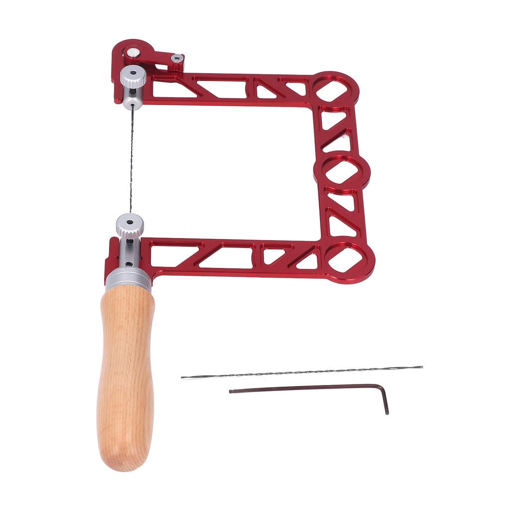 Mini Woodworking Hand Saw U Shape Wooden Handle Coping Saw for Jeweler Metal Processing 4in