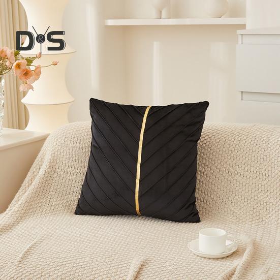 Capa de Almofada Decorativa para Sofá 18x18 Polegadas Capa de Almofada de Cor Sólida com Zíper Invisível para Sofá Cama Sala de Estar Decoração de Casa