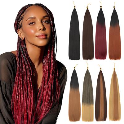 150G 30Inch Bone Straight Braiding Hair 150g Extensions Bone Straight Hair Bundles Ombre Soft Synthetic Hair for Women