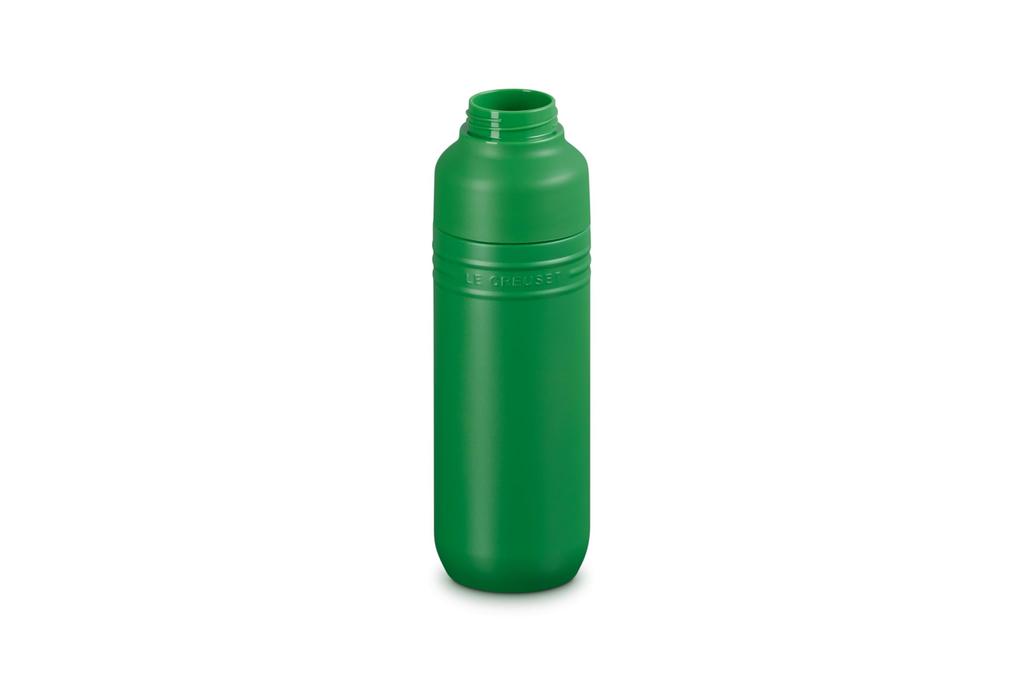 [Red Dot Design Award 2025 Winner] Le Creuset Water Bottle, 500ml, Bamboo Green, Stainless Steel, Vacuum Insulated, Keeps Drinks Hot or Cold, Wide