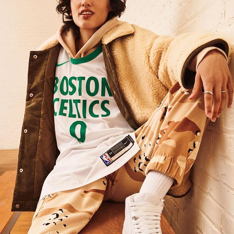 Nike SW Fan Edition 20-21 City limited NBA Tatum Boston Celtics Tatum 0 Basketball Jersey/Vest White Men's CN1715-104