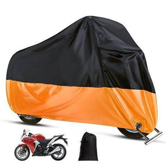 Silver Coated Motorcycle & Bicycle Cover - Sun, Rain & Dust Protection, Car & Electric Vehicle Compatible
