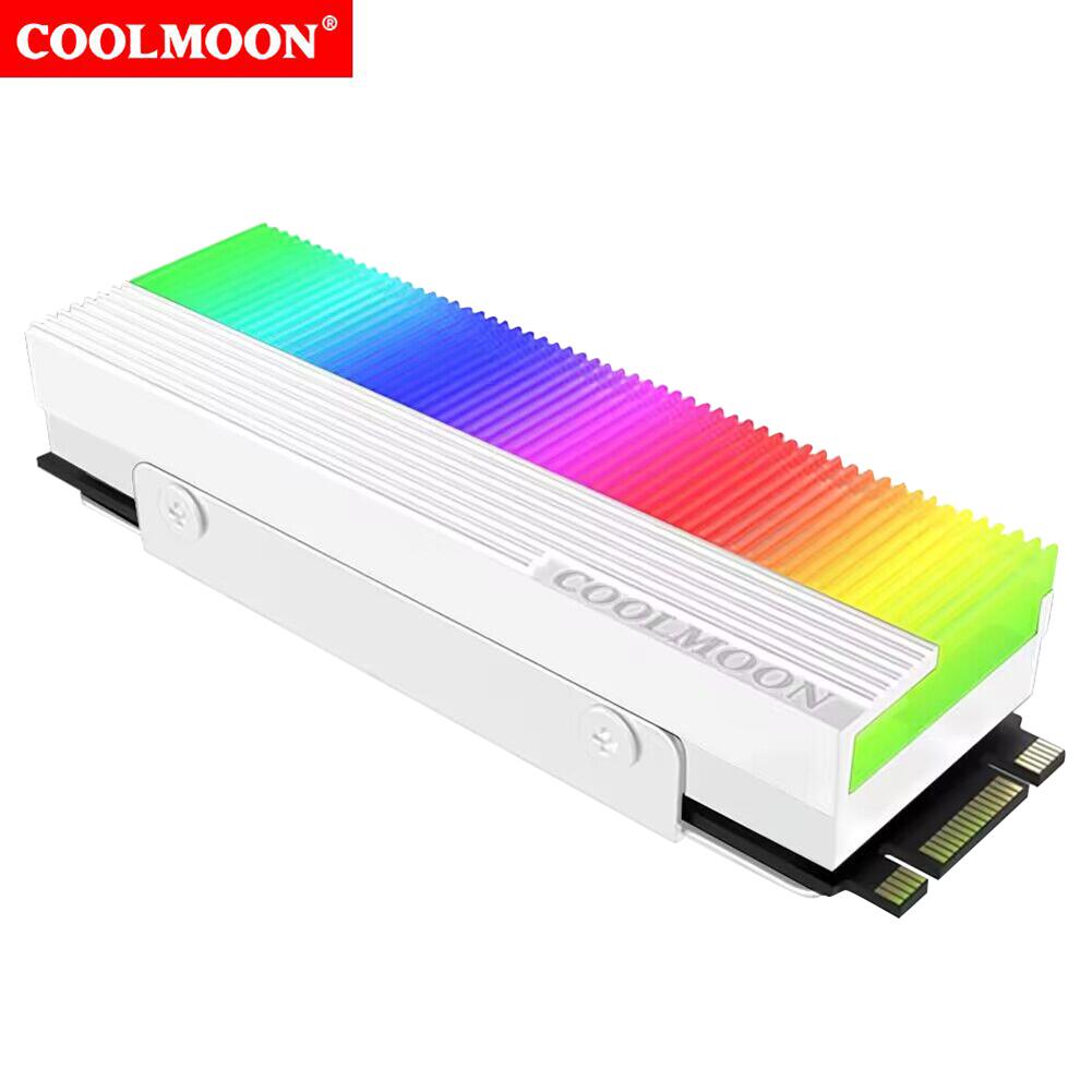 

M.2 2280 SSD Heatsink Cooler M.2 SSD Cooling Sink with Thermal Pad 5V 3PIN ARGB M.2 SSD Heatsink Cooler Dual Interface CHINA