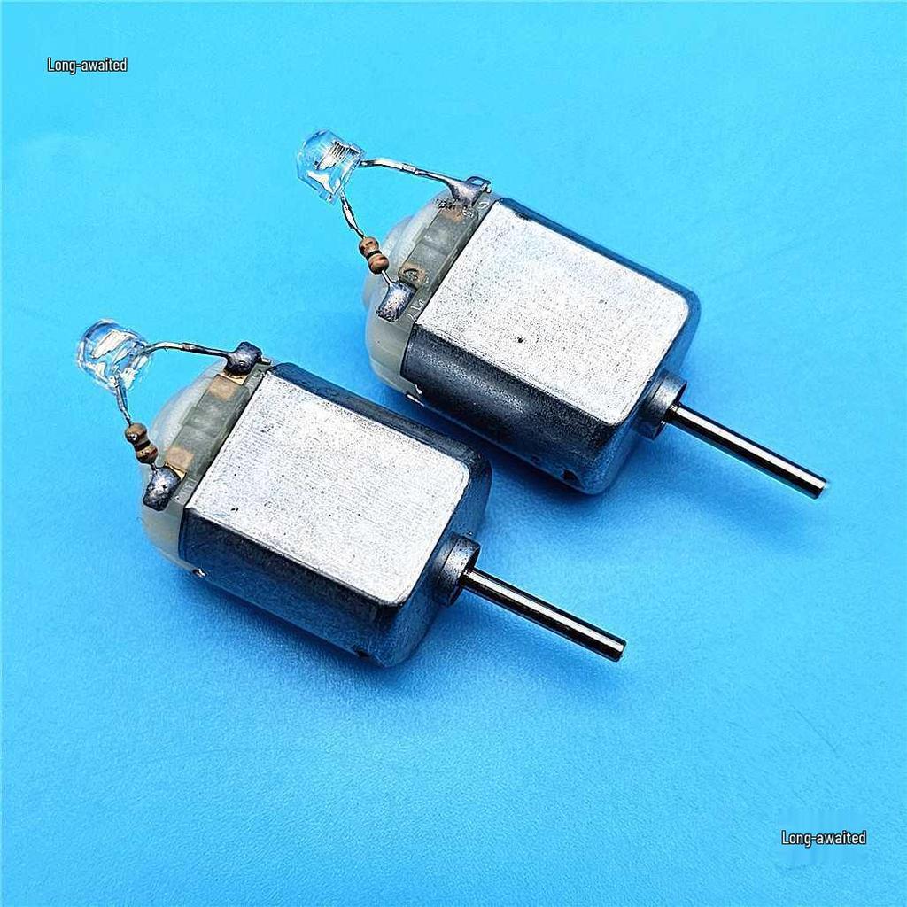 Seven-Color Luminous Wind Power Generation Motor for DIY Science Projects