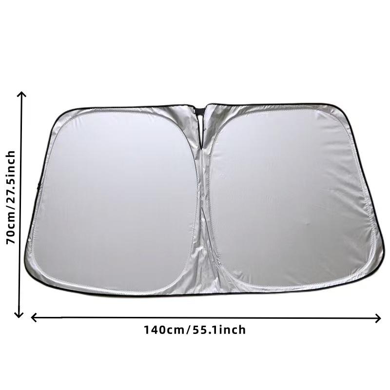 1Pcs Sun Protection Cover Foldable Thicken Front Window Uv Refletive Sunshade Curtain Car Windshield Sun Shade Cover