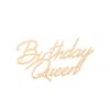 8 Styles Happy Birthday Queen Princess Cake Topper Acrylic Gold Silver Cake Toppers Birthday Party Cupcake Flag Decoration