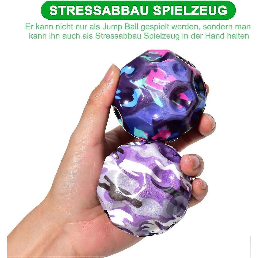 Space Moon Ball, Jumping Ball, Mini Jumping Ball, Super High Bounce Lightweight Jumping Ball, Bouncy Ball, Interactive Toys To Relieve Stress