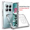 Schokbestendige Armor Case Voor Xiaomi Redmi Note 15 Pro Note15 Pro+ Note15Pro Plus 5G 4G Global Transparante Siliconen Cover Transparante Funda