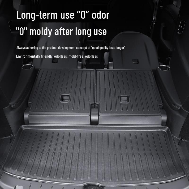 Tesla Model Y 6-Seater Front & Rear TPE Trunk and Seat Back Mats.