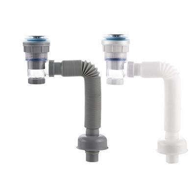 Bathroom Basin Drain Pipe Flexible Sink Plastic Drain Hose Kitchen Sink Drain Pipe Retractable Deodorant Sewer Drainage Hose