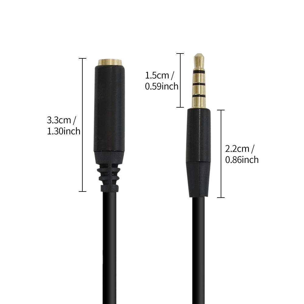 Przedłużacz audio do słuchawek 3,5 mm Jack Męski na Żeński Kabel AUX Przedłużacz Audio Stereo Przewód Zasilający Słuchawki Głośnik 2m/3m/5m