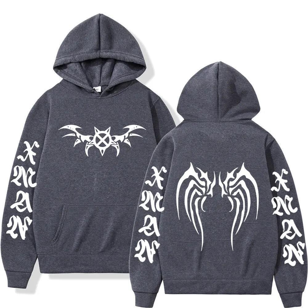 Rapper  Carson X Wing Hoodies Men Women Sweatshirt Print Unisex Hip Hop Style Autumn Winter Fashion Tops Clothes Male