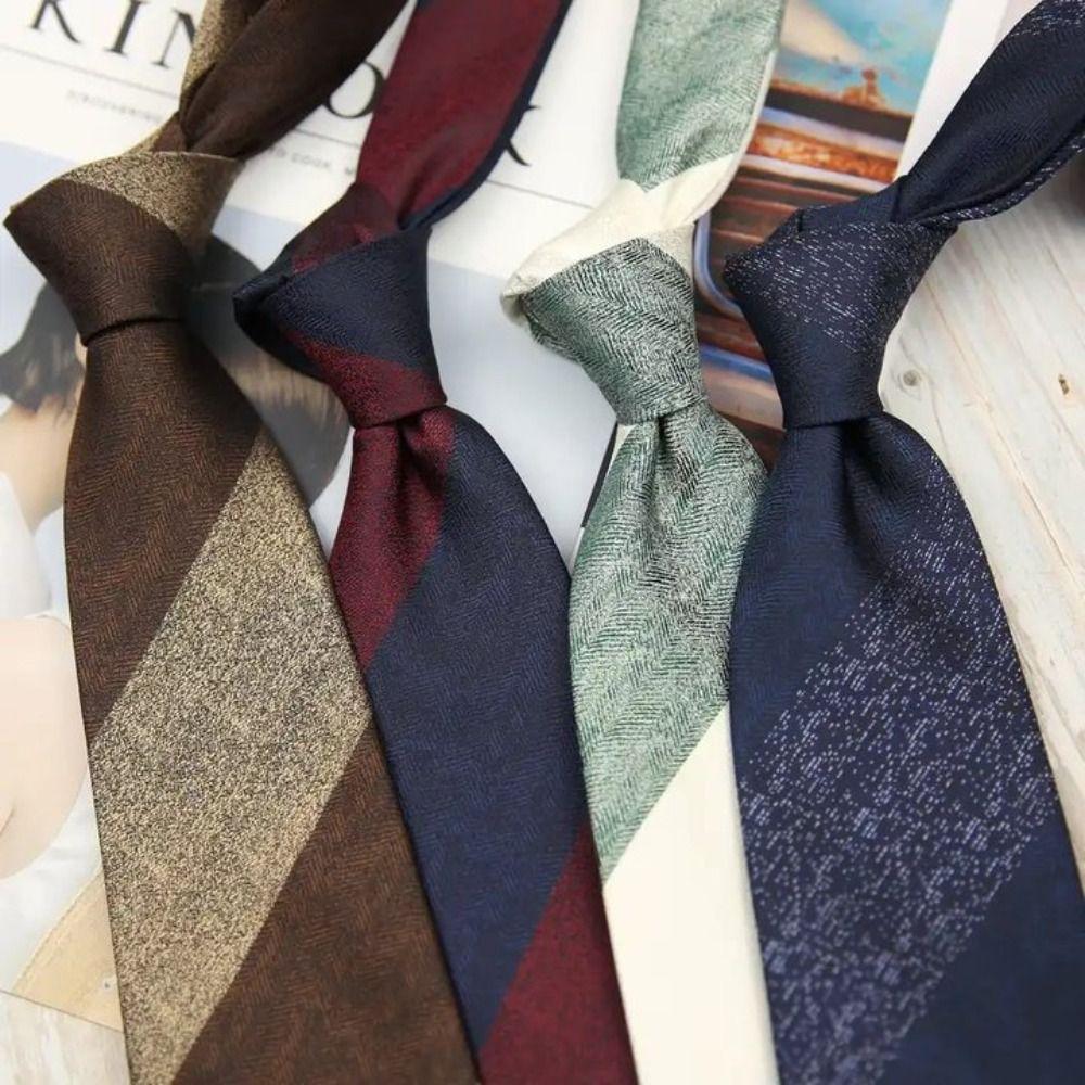 

Polyester Striped Tie Soft Men Cravat Fashion Shirt Necktie Suit Accessories Style 6