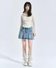 Eva Button Layered Knit Hoodie [Oatmeal]