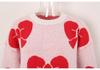 2026 Spring Women's Plus Size Bowknot Loose Sweater Pullover Knitwear