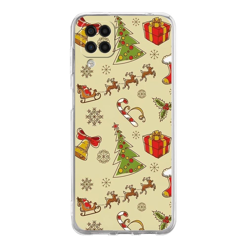 Phone Case For Samsung Galaxy A13 A33 A35 A55 A73 A53 A23 A51 A71 A21S A72 A31 A41 A05s A03S A15 A25 5G Cover Cartoon Christmas