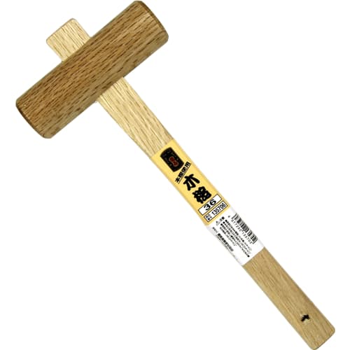 Ryoma Wooden Mallet, 36mm, Made from Genuine Oak, for Woodworking, Plane Adjustment, Furniture Assembly, and Wood Nailing