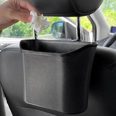Car Trash Bin Storage Organizer Accessories Hanging Space Saving Auto Can Garbage