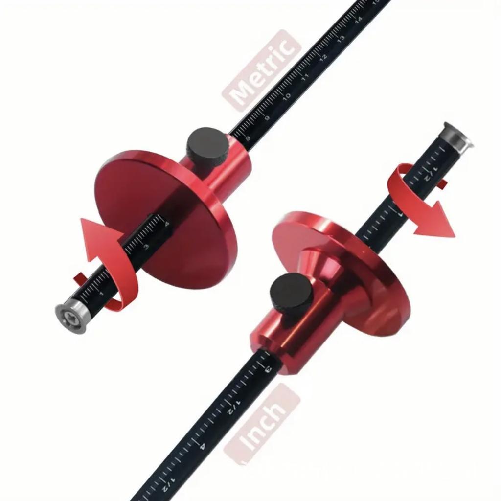 Woodworking European Scriber, Blade Type Woodworking Scriber, Tenon Scriber, Measuring Tool Multi-functional Positioning Ruler