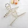 13cm Extra Large King Metal Pearl Cubic Updo Hair Clip