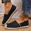 Fashion Solid Color Lightweight Women's Flat Shoes Breathable Slip-On Mesh Casual Shoes Woman Plus Size Comfort Soft Sole Walking Shoes