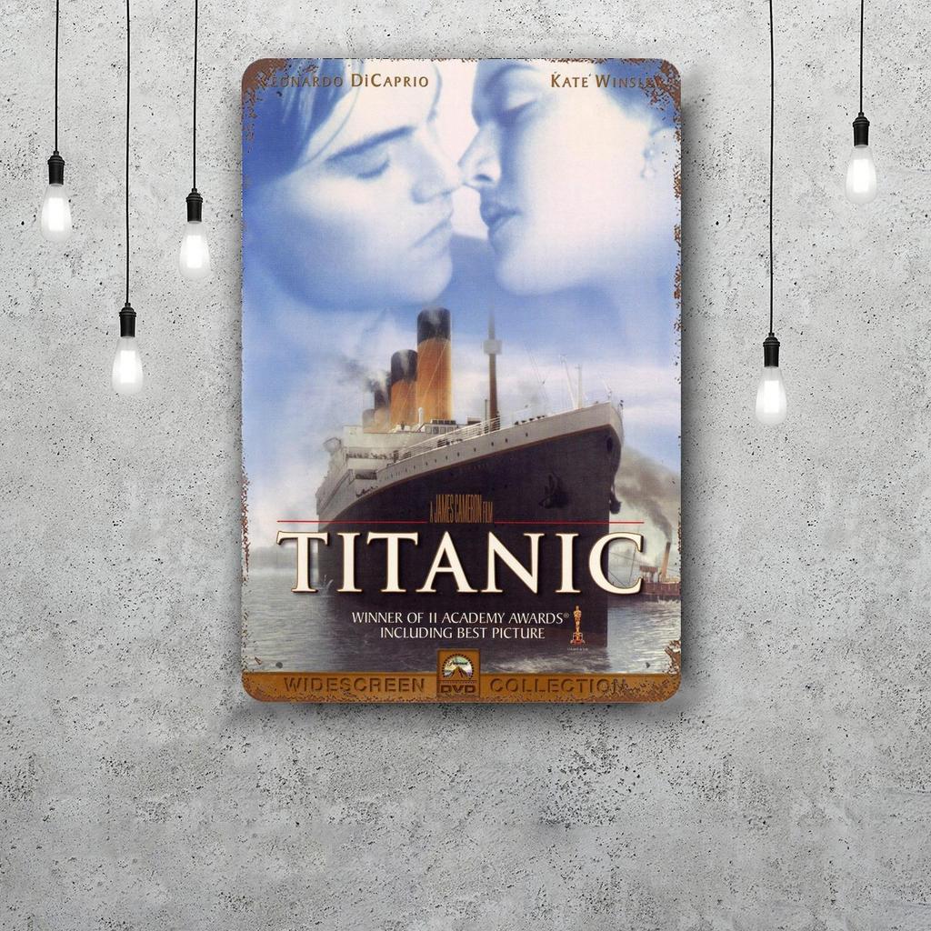titanic movie Retro Vintage Tin Sign Poster Decorative Plaque Metal Plate Wall Decor