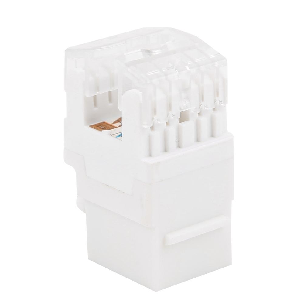 3pcs 180 degrees Module Category 6 Unshielded 10 Gigabit Networks Information Connector Socket