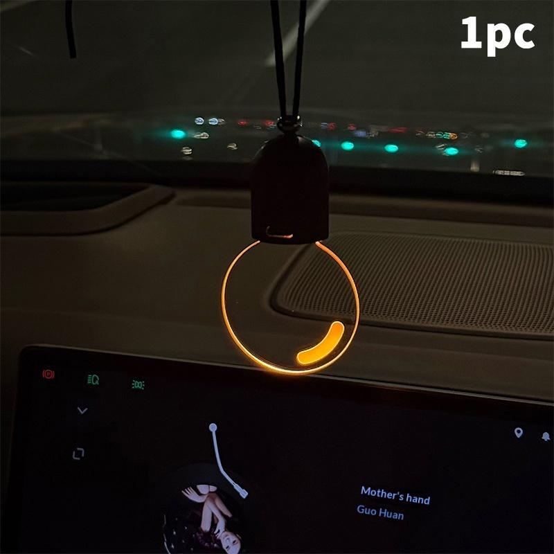 

Car Rearview Mirror Pendant Decor Flat Acrylic Retro Light Bulb Atmosphere Ambient Light Interior Decoration For Car 1/2Pcs 1pcs
