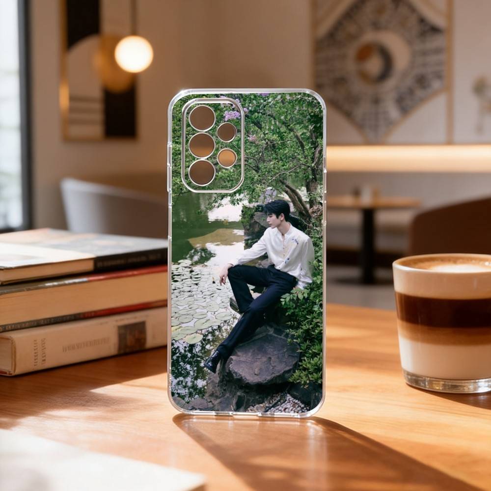 Z-Zhang L-Ling H-He Phone Case Transparent Silicone Soft For Samsung S25,S24,S21,S22,S23,S30,Ultra,S20,Plus,Fe