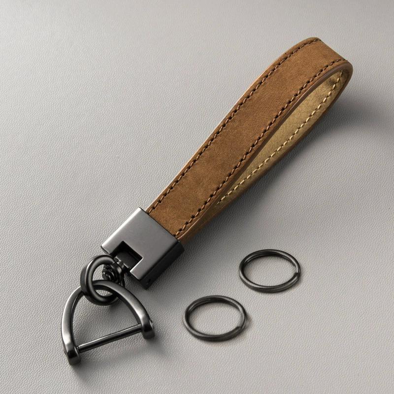 

Key Chains for Men and Women Top Layer Cowhide Car Key Pendants, Genuine Leather Key Chains Gifts Business Gifts