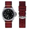 Curved Retro First-Layer Cowhide Smartwatch With Accessories Handmade Leather 20 22 24Mm Men'S Genuine Leather Strap