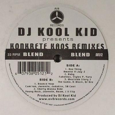 12-Zoll Schallplatte DJ KOOL KID - Konkrete Kaos Remixe AV512 AV8 US Rap & Hip-Hop/R&B Gebraucht