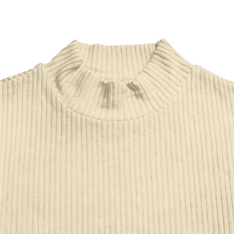 Męski sweter z golfem, z długim rękawem, gruby splot, ciepły, vintage, pulower