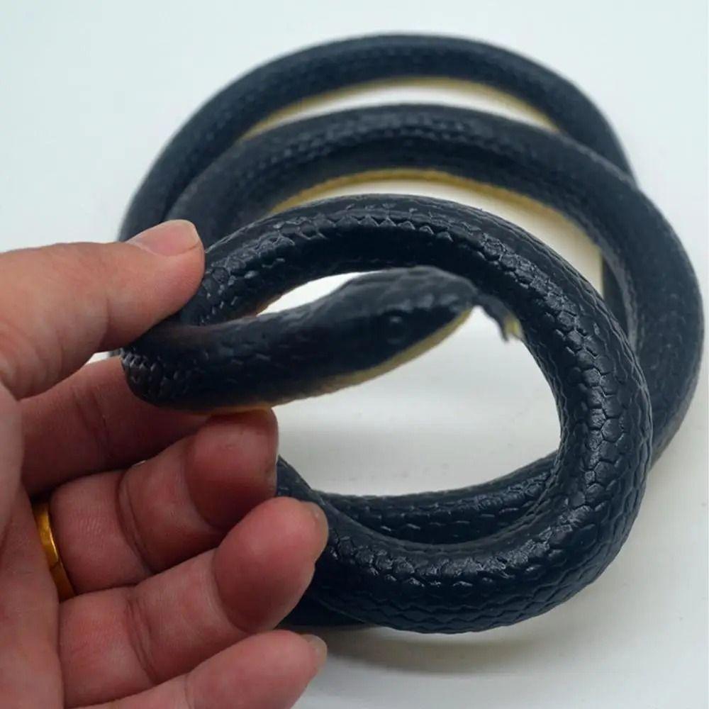 Realistic Scary Tricky Toy Large Rubber Snake Toy Anaconda Props Snake Prank  Halloween