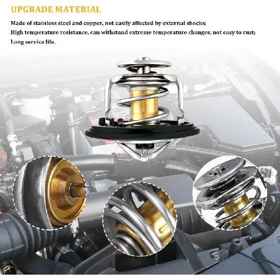 Car Thermostat, High Performance Automotive Replacement Engine Thermostat With Gasket, Auto Engine Coolant Thermostat Compatible With Honda Civic CRV