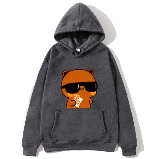 Couple Sweatshirt Bubu and Dudu - PANDA BEAR Love Rich Lovers Graphic Hoodies Women Panda Bear Clothes Kawaii Pullover